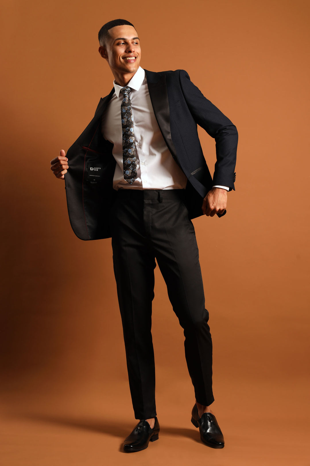 Textured Blazer - Black