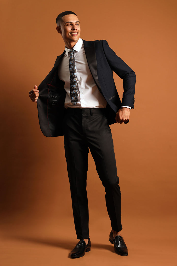 Textured Blazer - Black