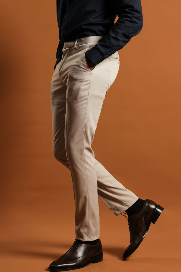 Twill Suit Trouser - Natural