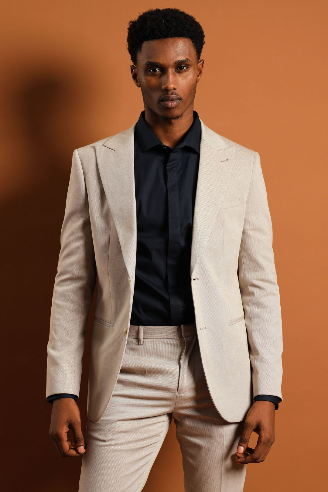 Twill Suit Jacket - Natural