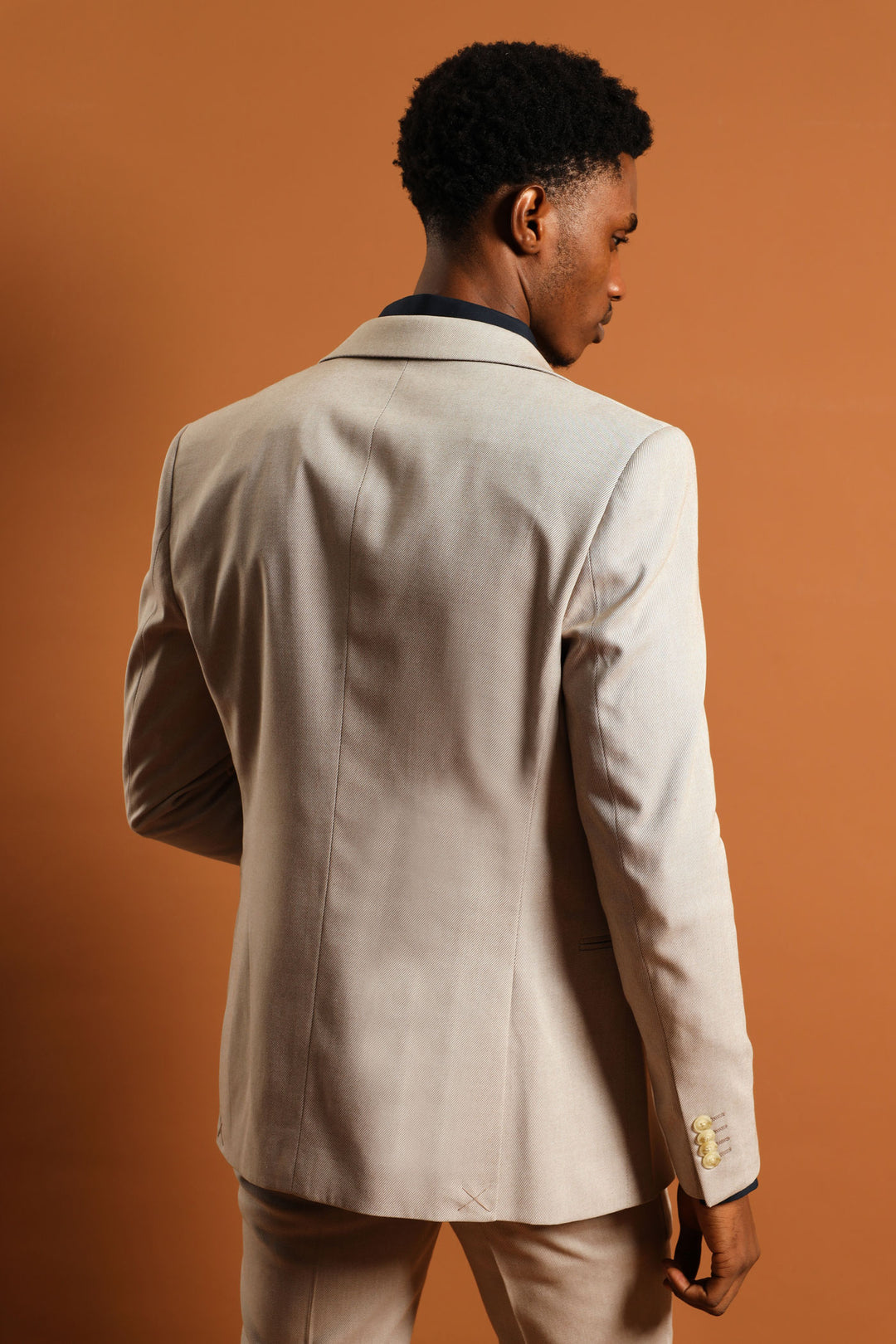 Twill Suit Jacket - Natural