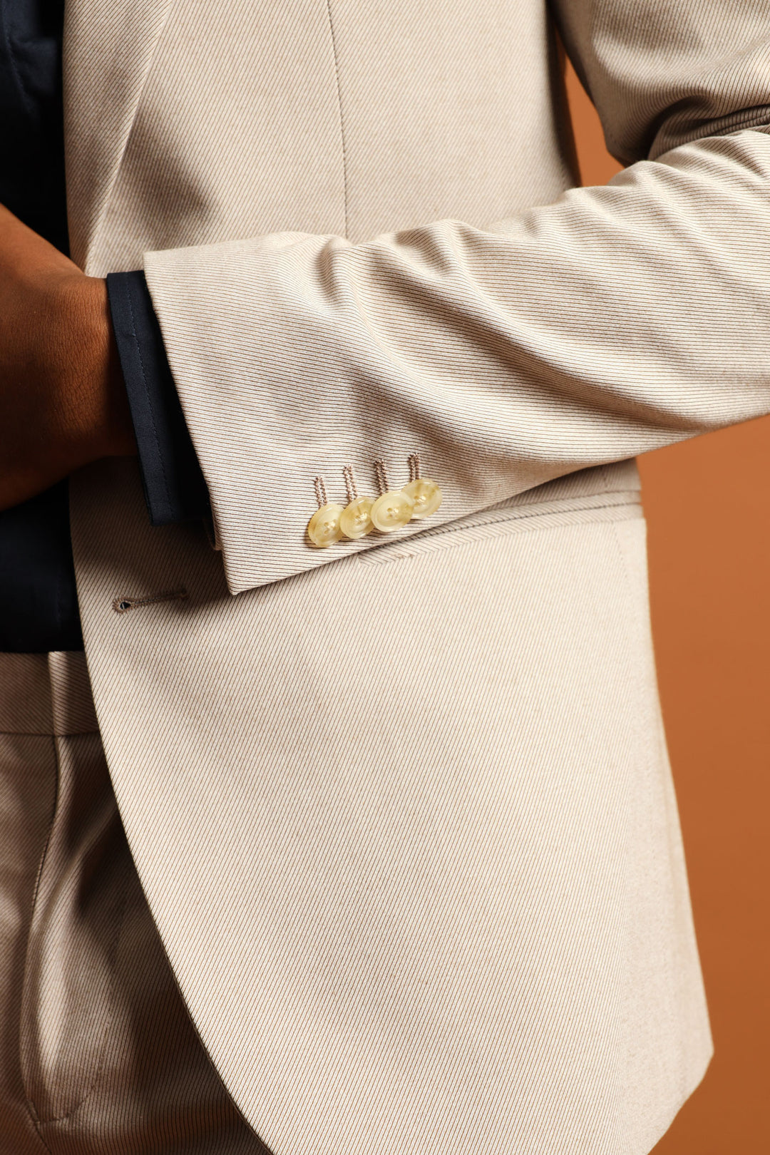 Twill Suit Jacket - Natural