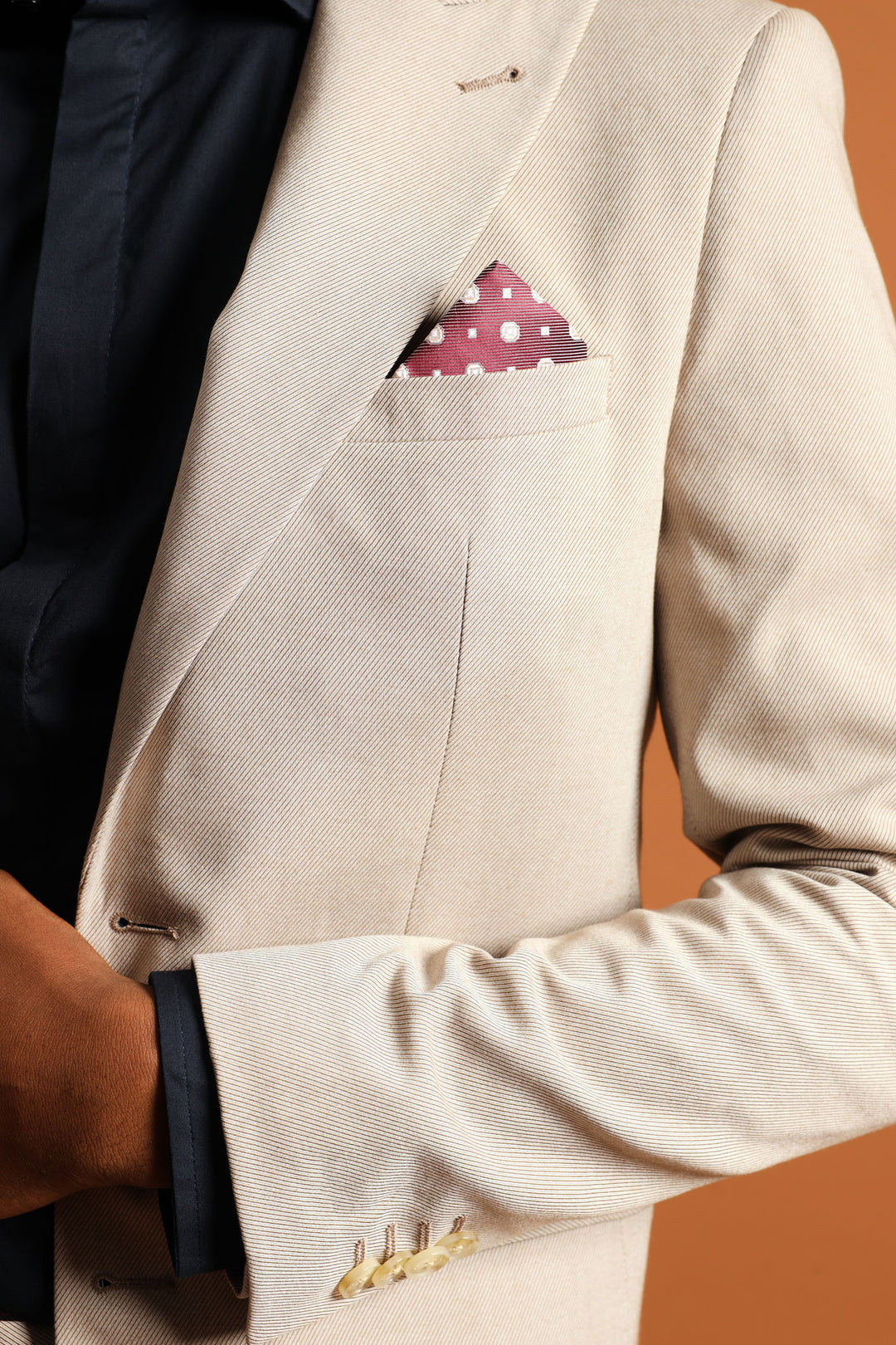 Twill Suit Jacket - Natural