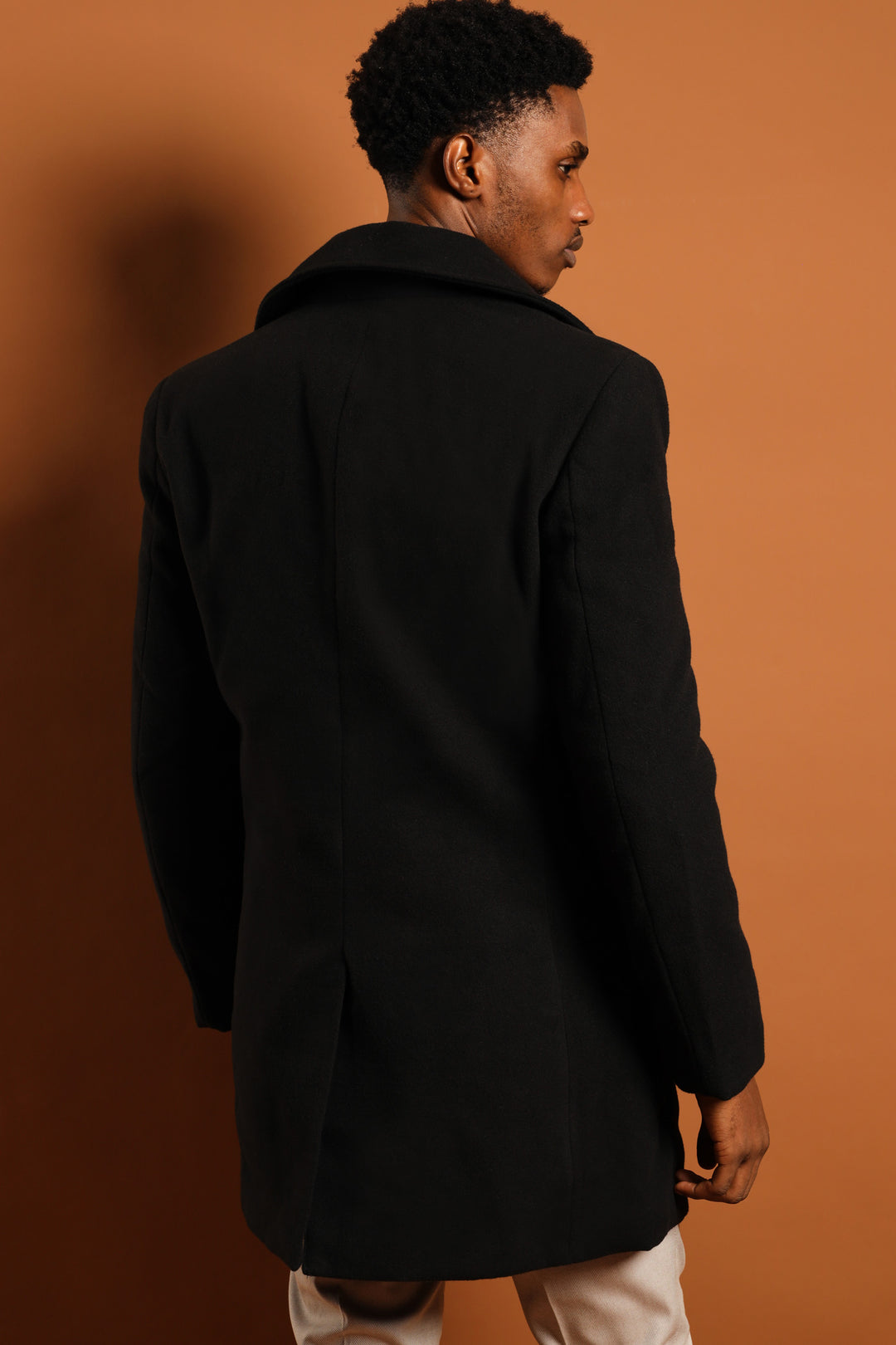 Melton Coat - Black