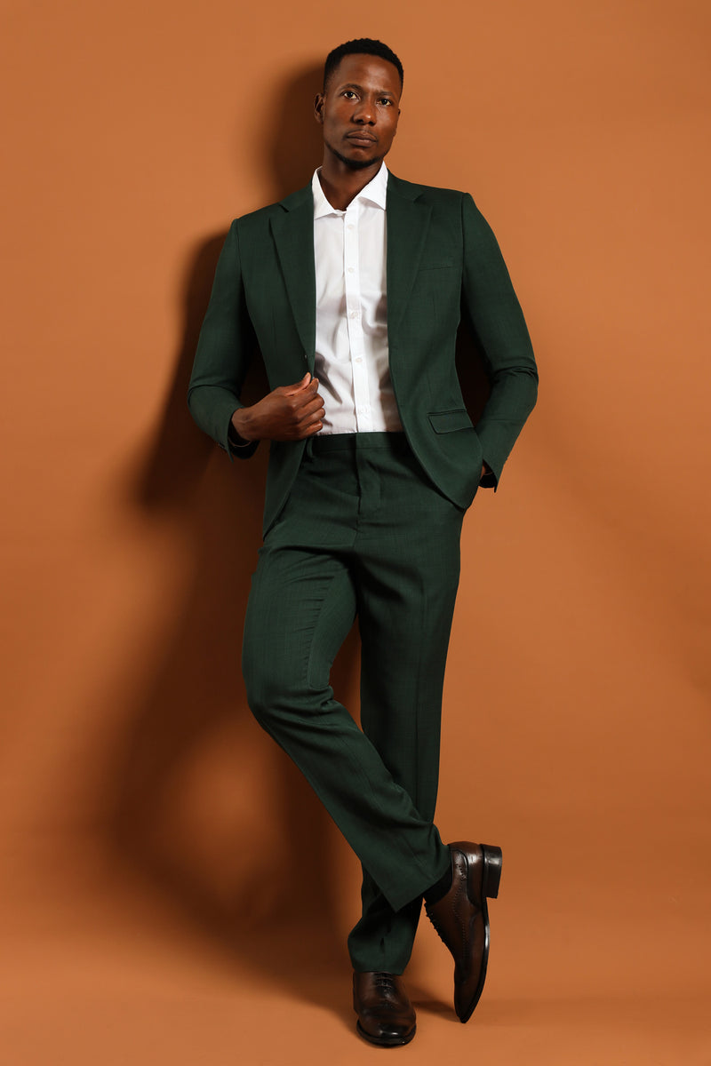 Slim Fit Essential Suit Jacket - Olive