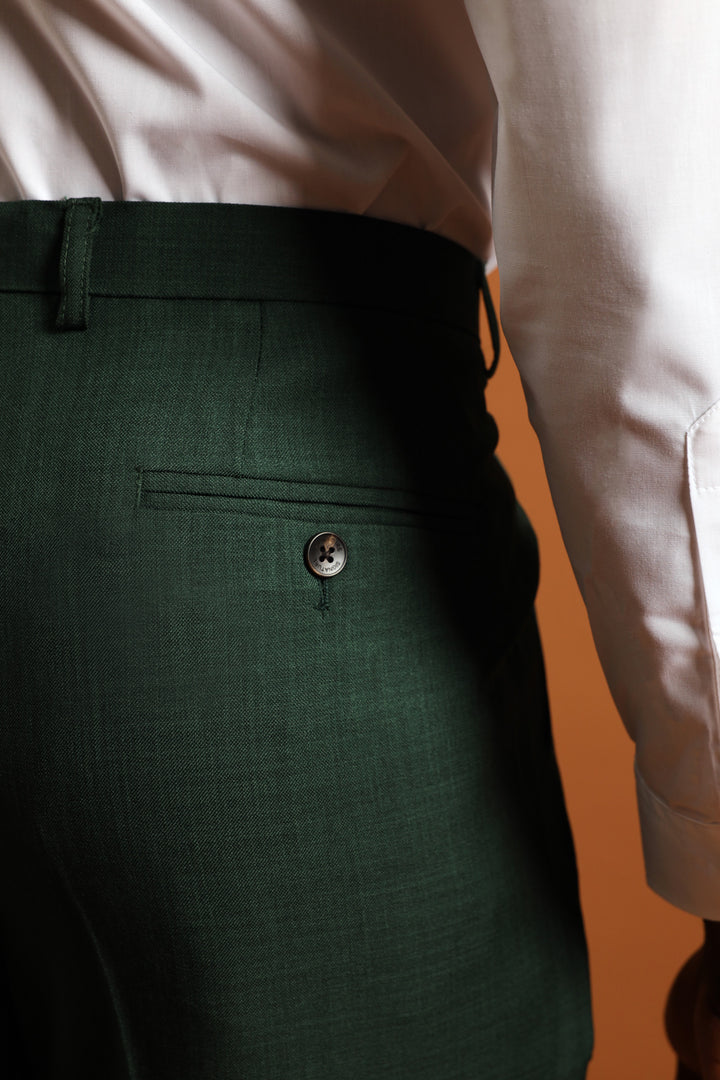 Slim Fit Essential Suit Trouser - Green
