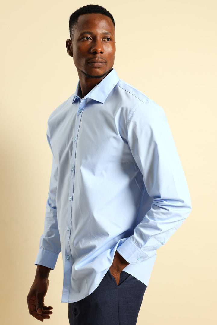 Easy Care Shirt - Light Blue