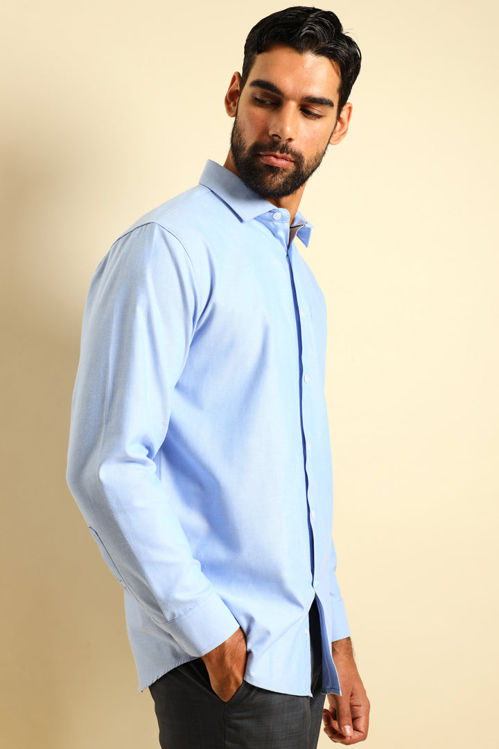 Slim Oxford Shirt - Light Blue