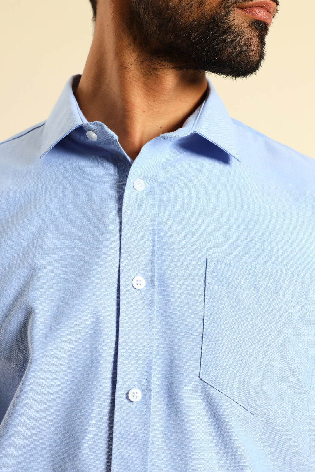 Slim Oxford Shirt - Light Blue