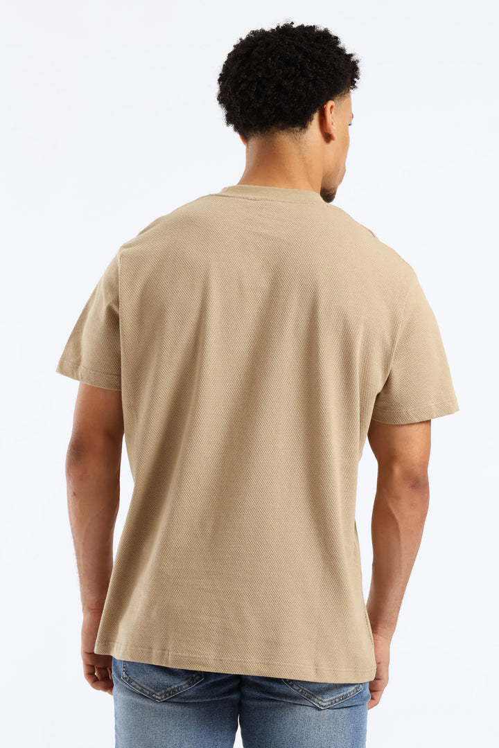 Waffle Crew Surf Int Tee - Taupe