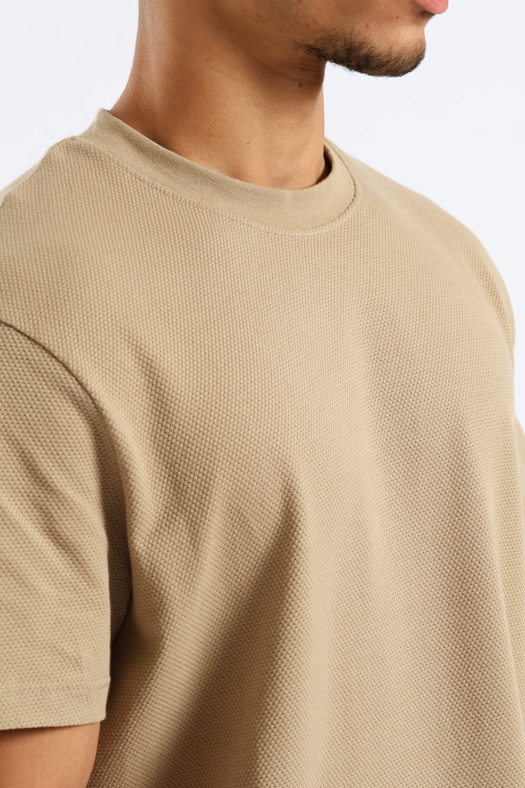 Waffle Crew Surf Int Tee - Taupe