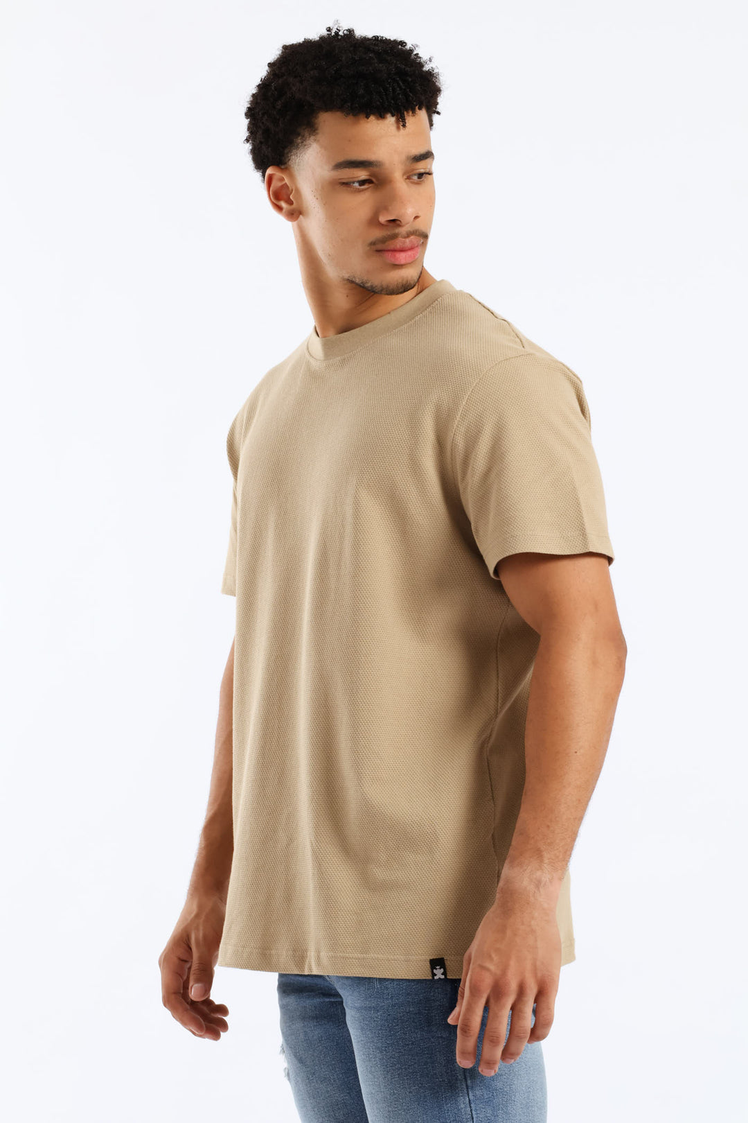 Waffle Crew Surf Int Tee - Taupe