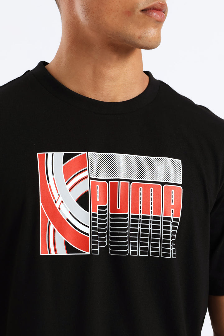 Graphic Motorsport Tee - Black