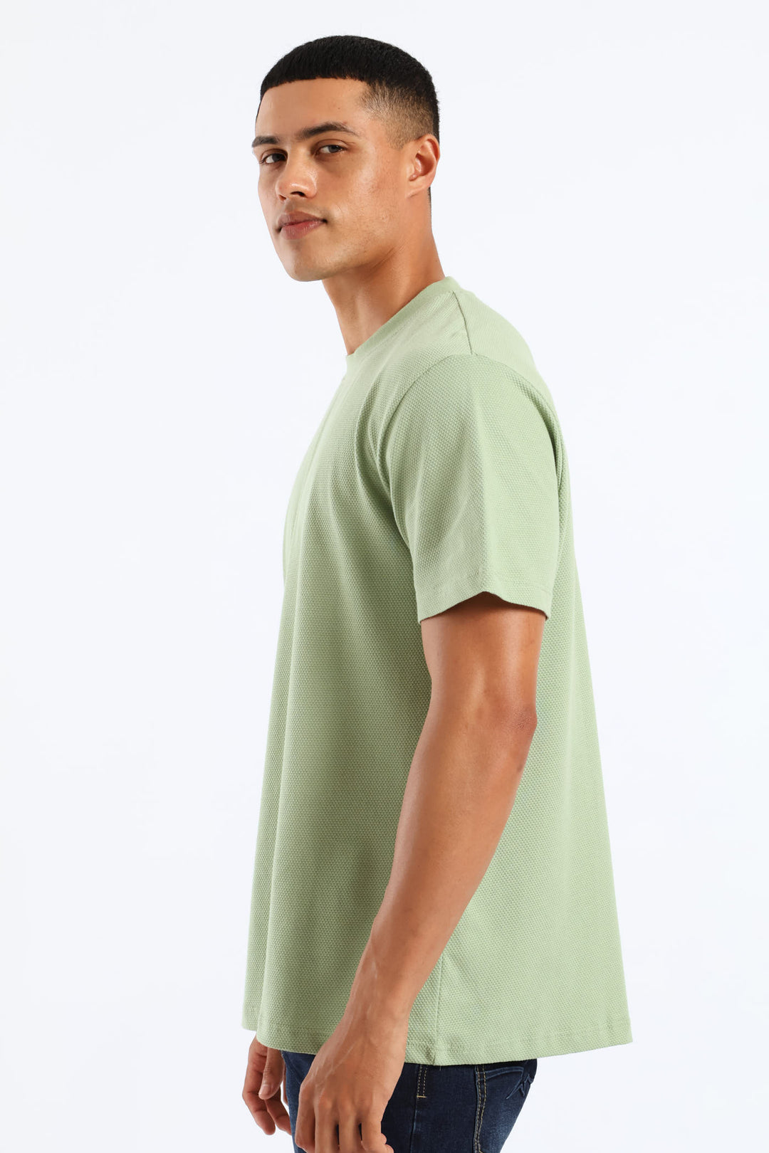 Waffle Crew Surf Int Tee - Sage