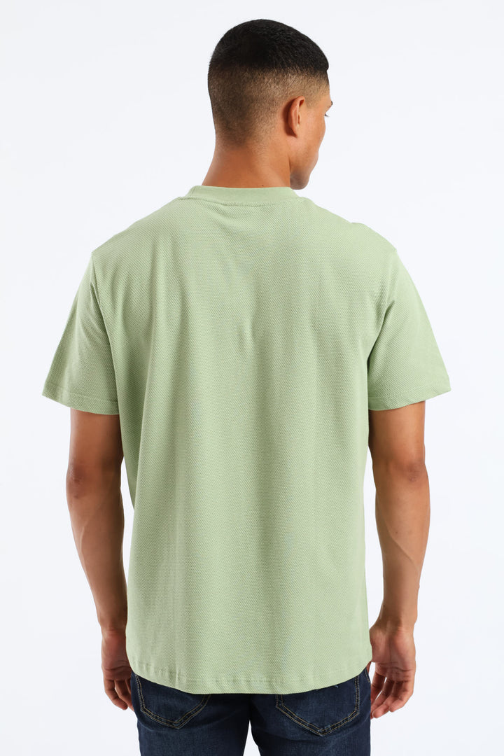 Waffle Crew Surf Int Tee - Sage