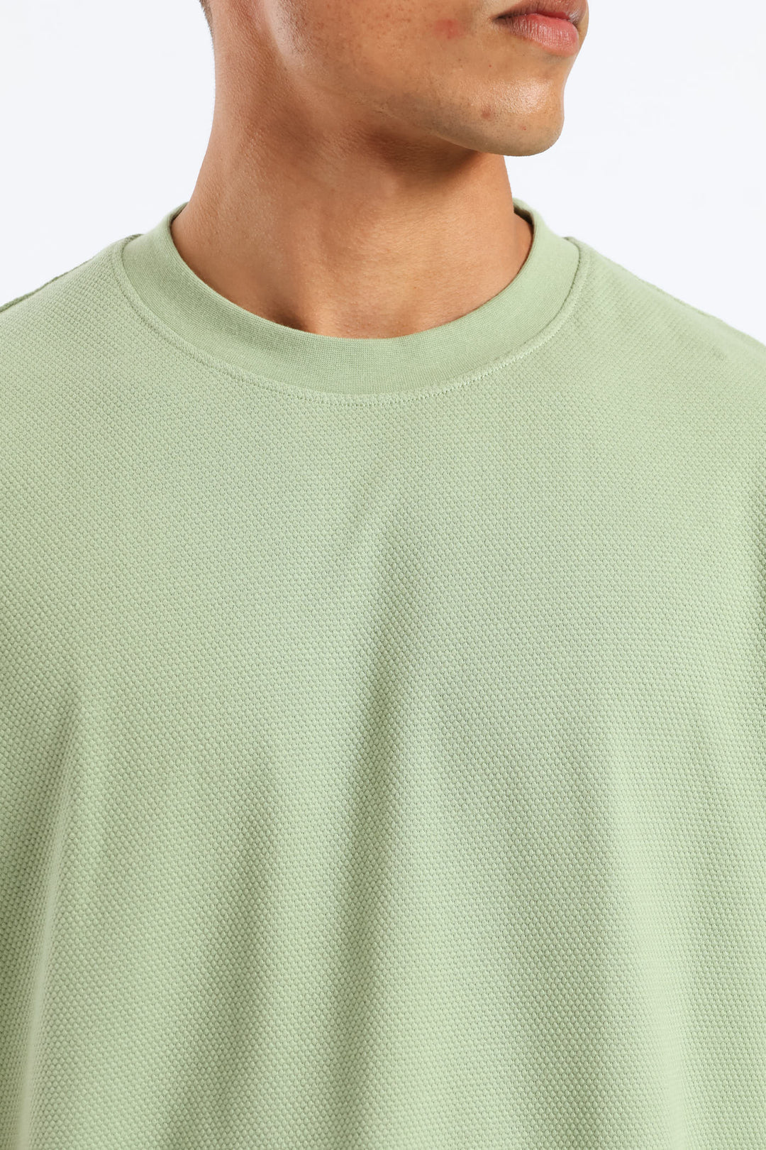 Waffle Crew Surf Int Tee - Sage
