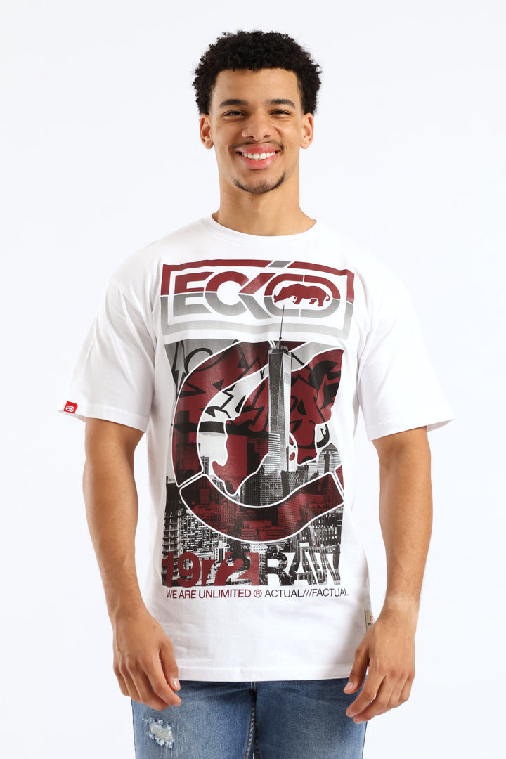 City Print Tee - White