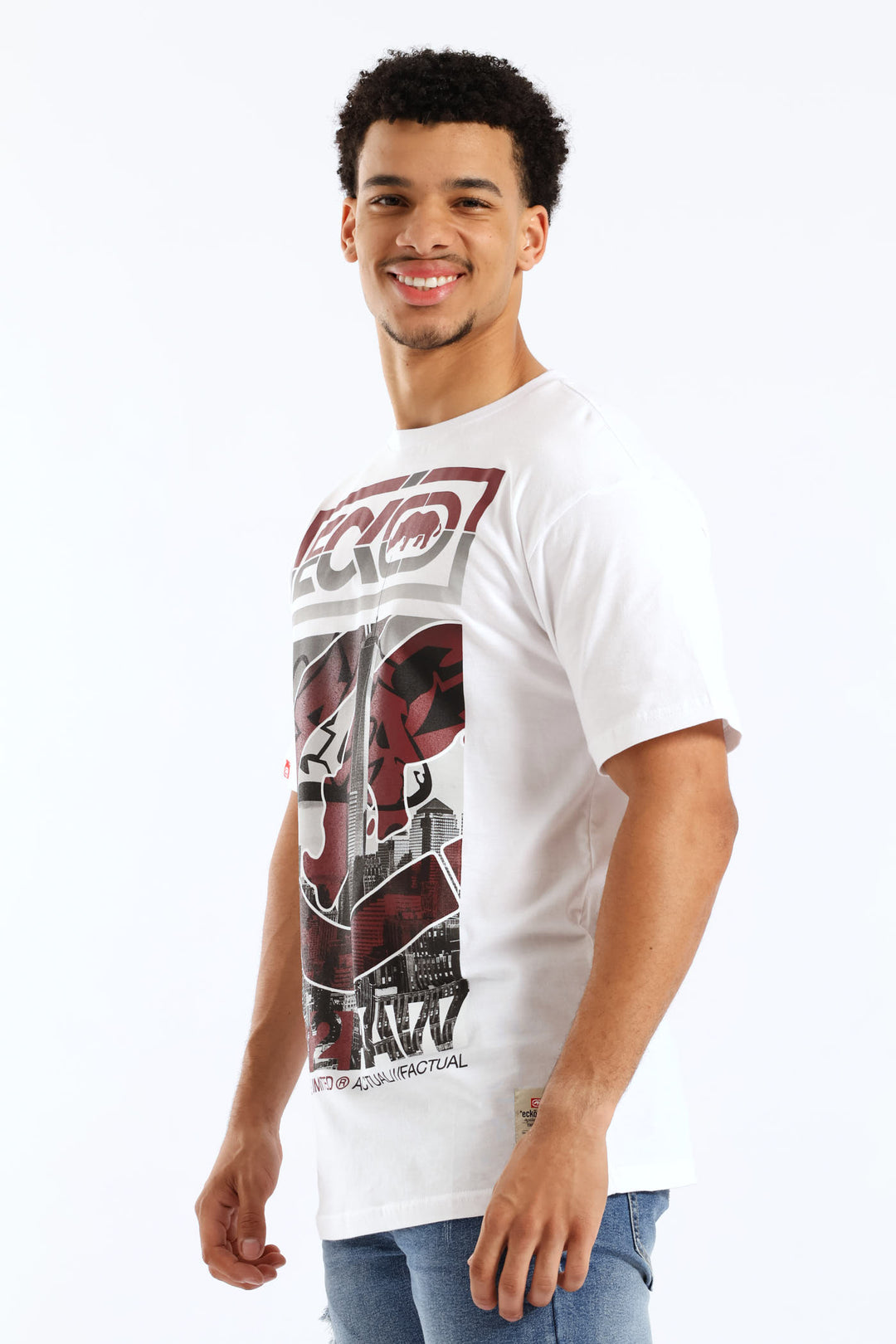City Print Tee - White