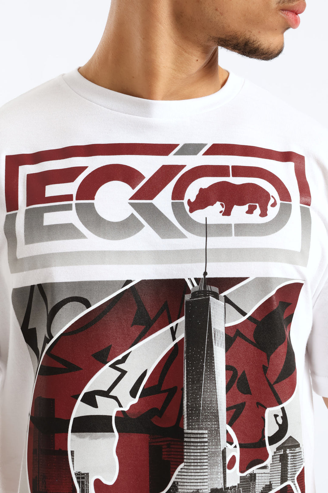 City Print Tee - White