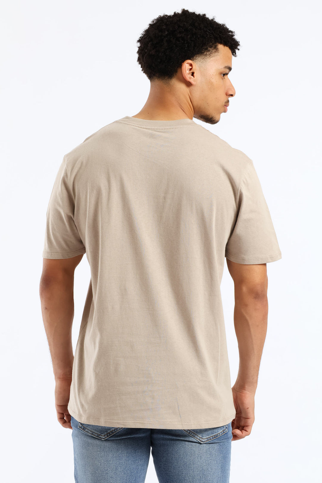 Basic Front Print Future Tee - Stone