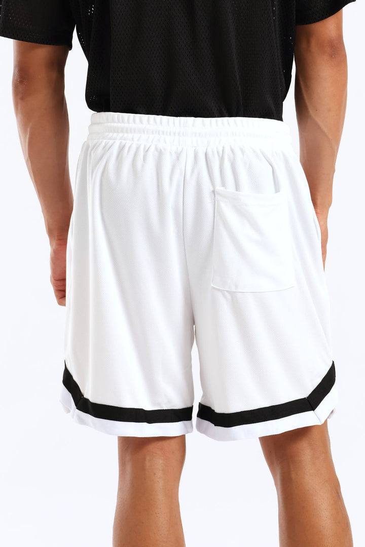 Basketball Shorts - White