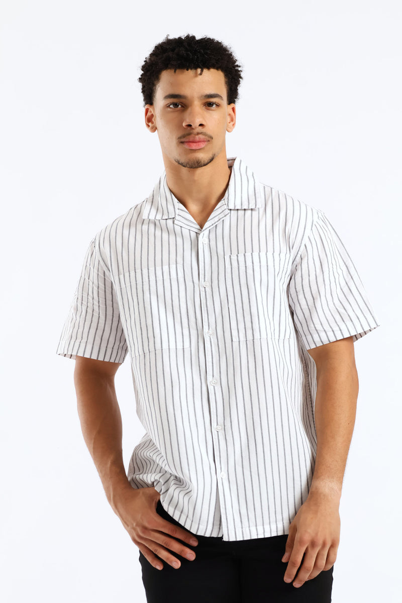 Mini Stripe Shirt - Stone