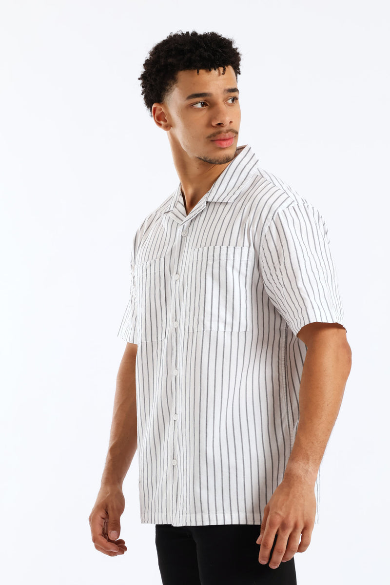 Mini Stripe Shirt - Stone