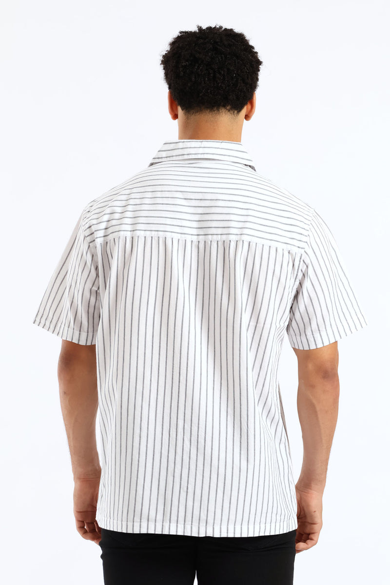 Mini Stripe Shirt - Stone
