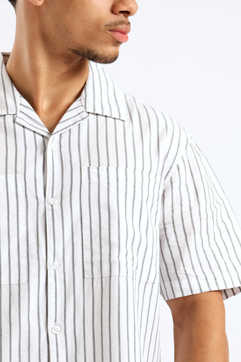 Mini Stripe Shirt - Stone