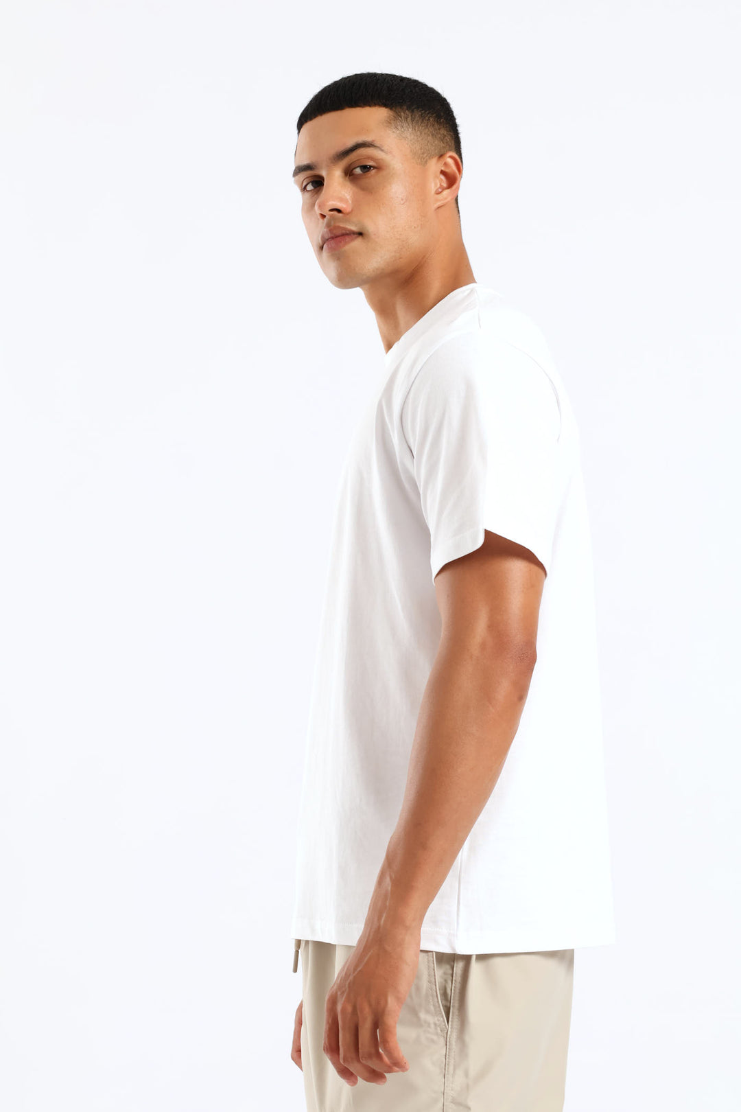 Adrian Crewneck Tee - White