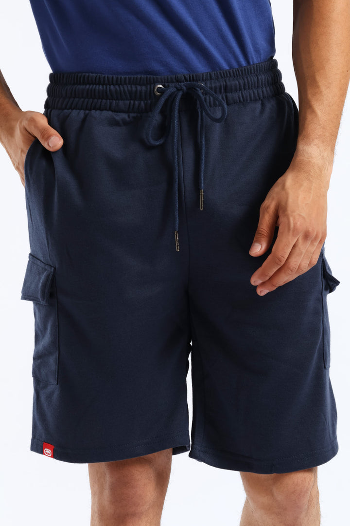 Cargo Fleece Shorts - Navy