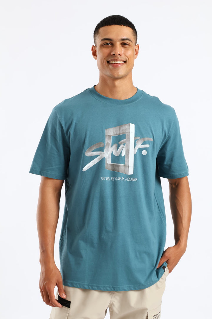 Swift Photographic Print Tee - Teal