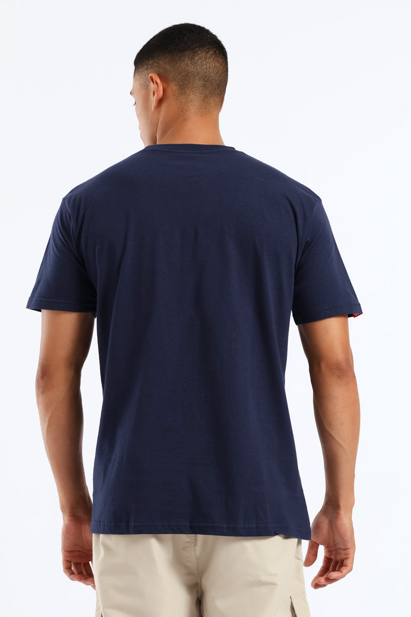 Never Out Tonal Tee - Navy