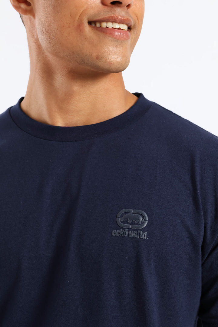 Never Out Tonal Tee - Navy