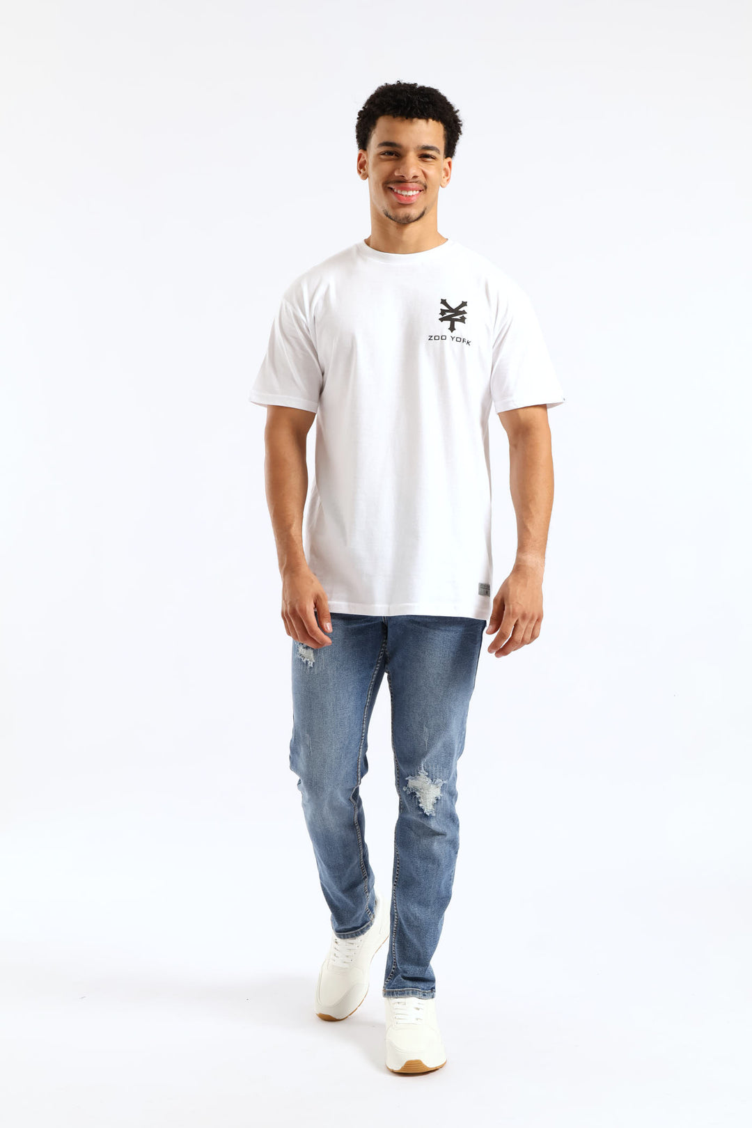 Back Print Logo Tee - White