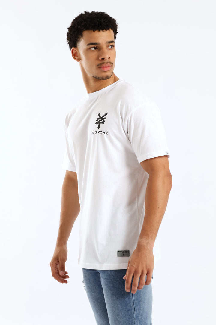 Back Print Logo Tee - White