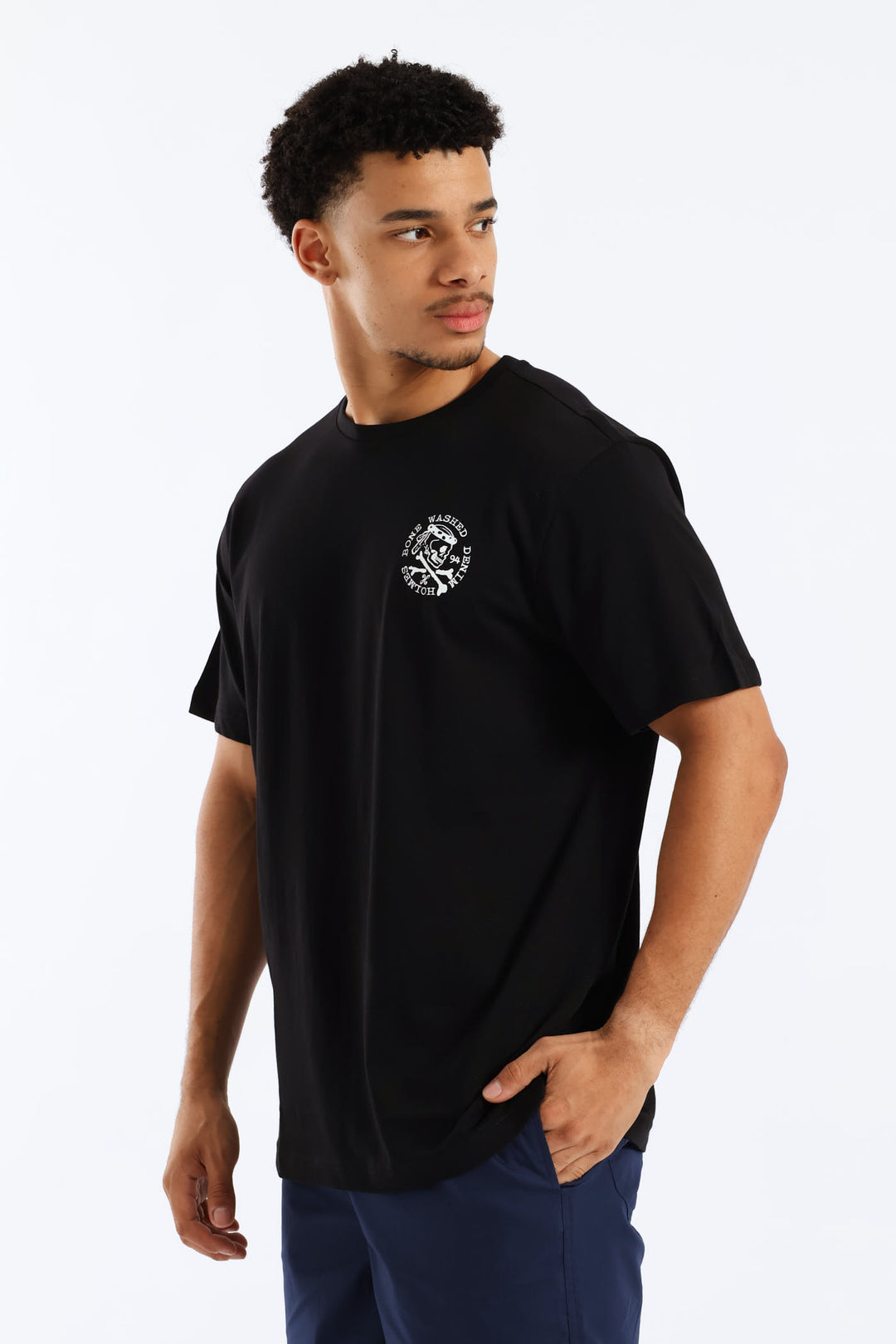 Denim Tee - Black