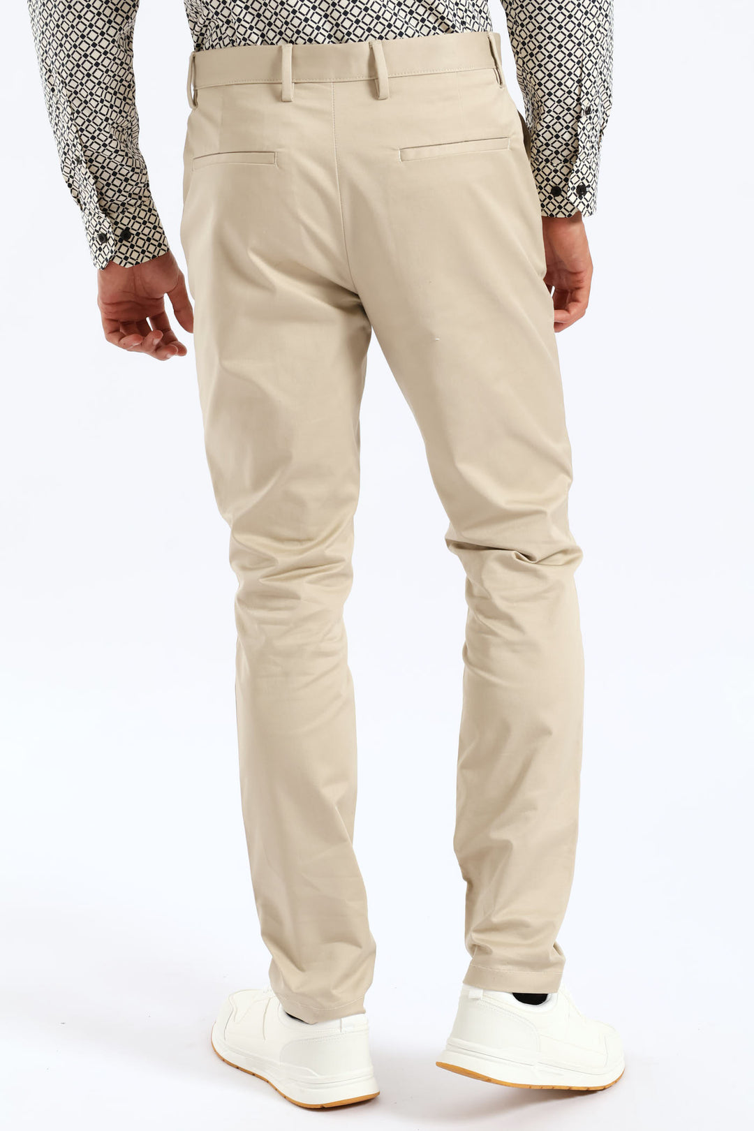 Slim Smart Chino Trouser - Stone