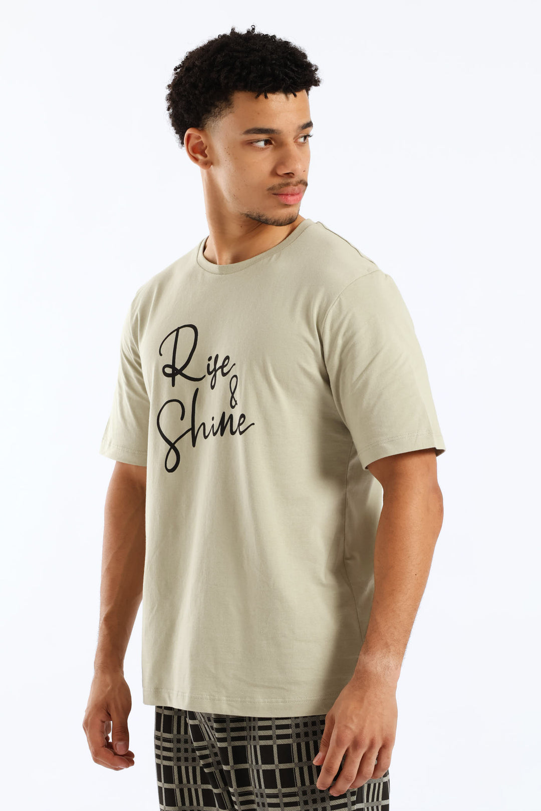 Rise & Shine Pyjama Tee - Sage