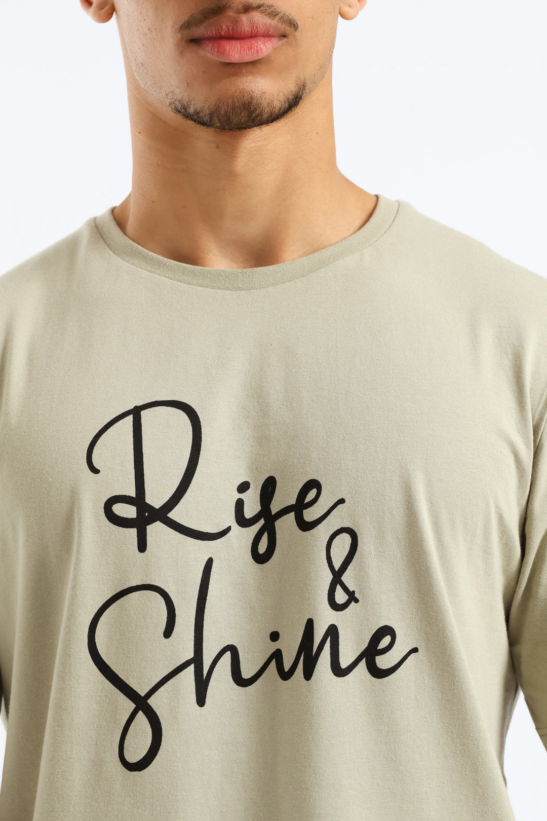 Rise & Shine Pyjama Tee - Sage