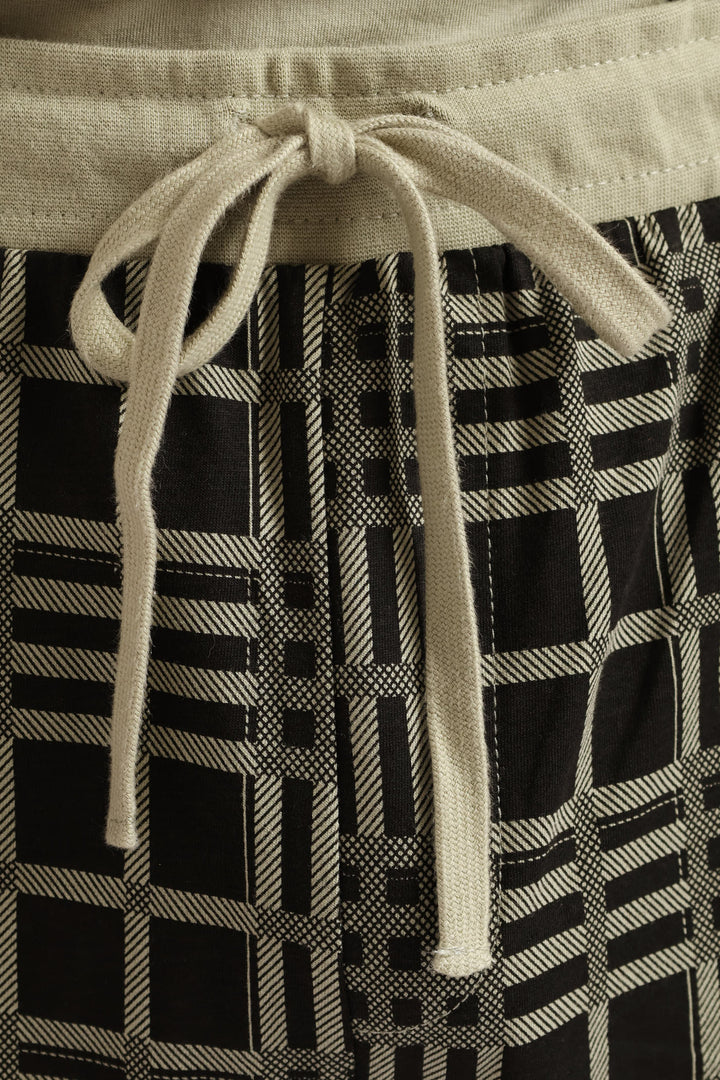 Check Pyjama Jogger - Sage