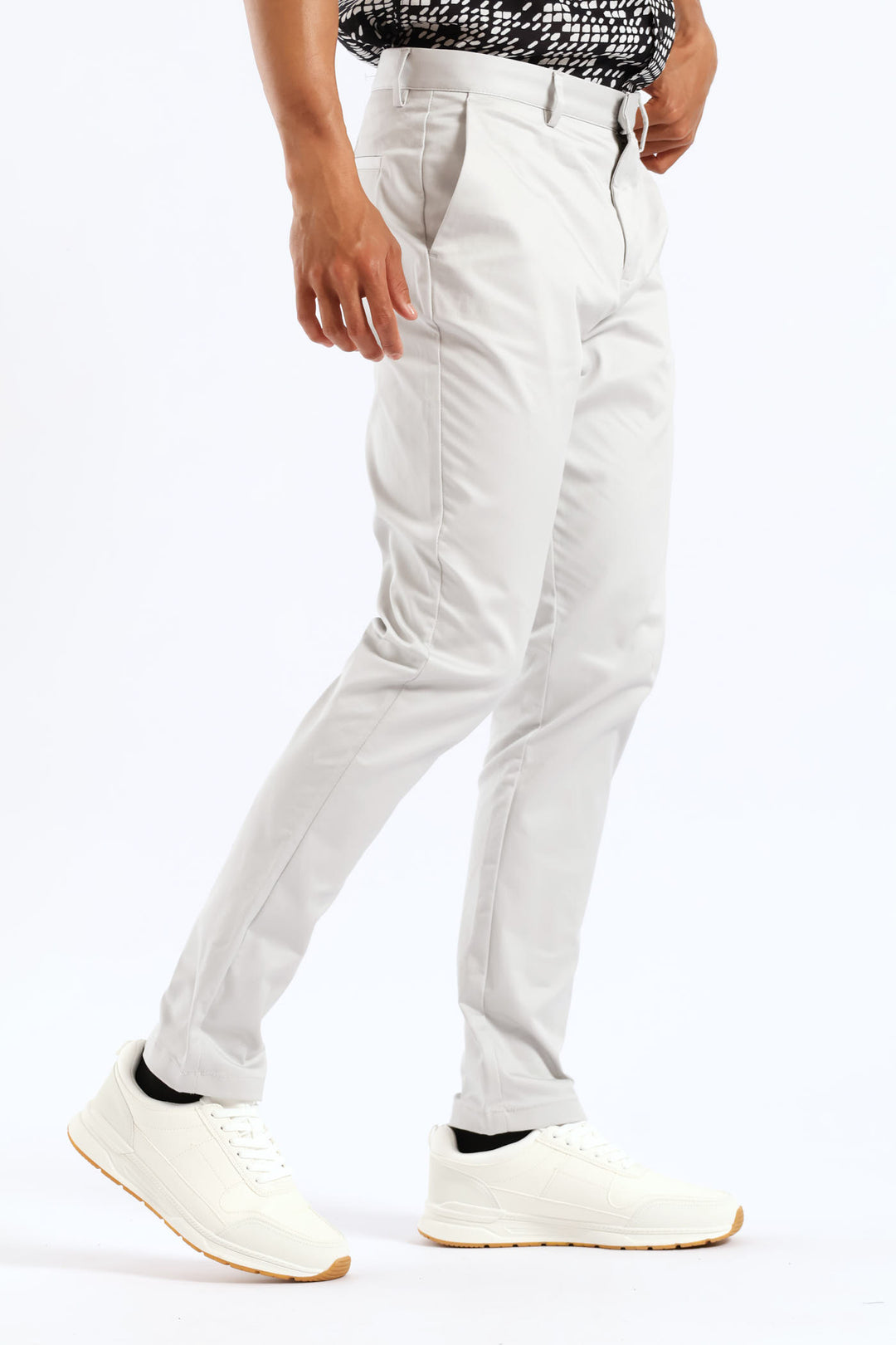 Slim Smart Chino Trouser - Grey