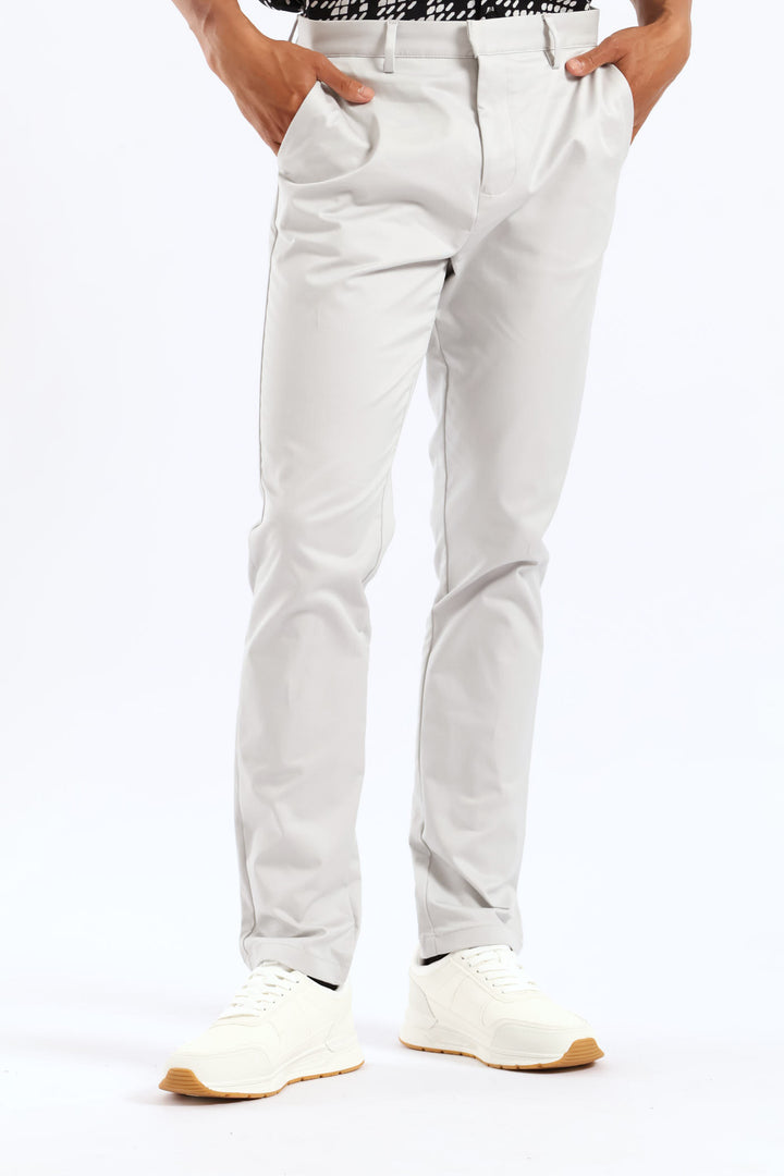 Slim Smart Chino Trouser - Grey