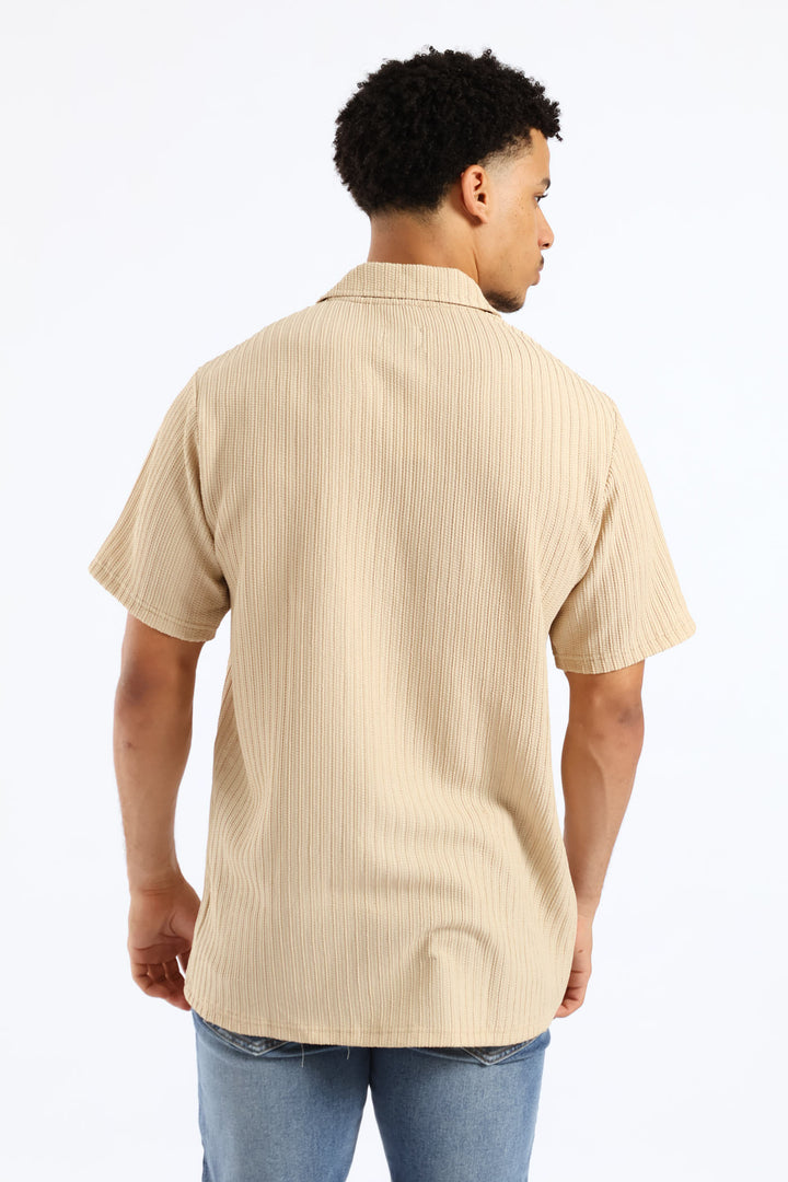 Crinkle Shirt - Stone