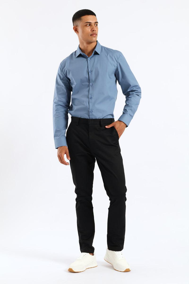Slim Smart Chino Trouser - Black