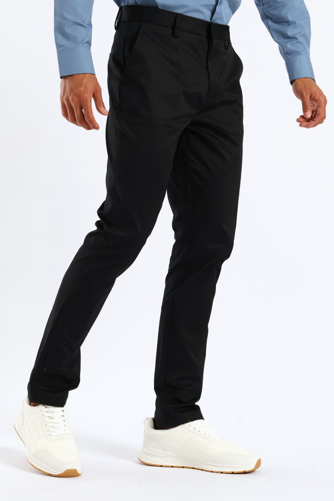 Slim Smart Chino Trouser - Black