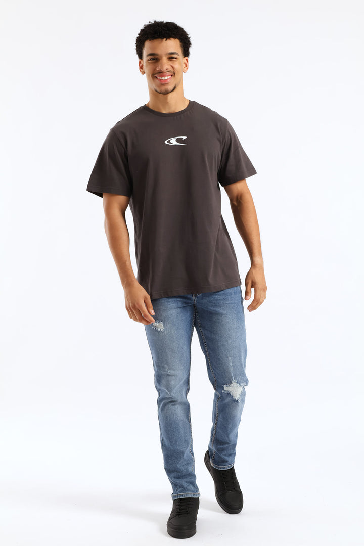 Wave Crest Tee - Grey