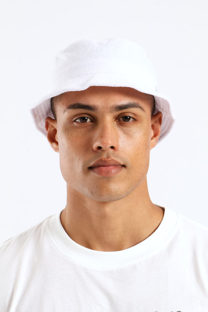 Dots Bucket Hat - White