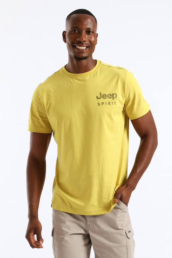 Map Graphic Tee - Yellow