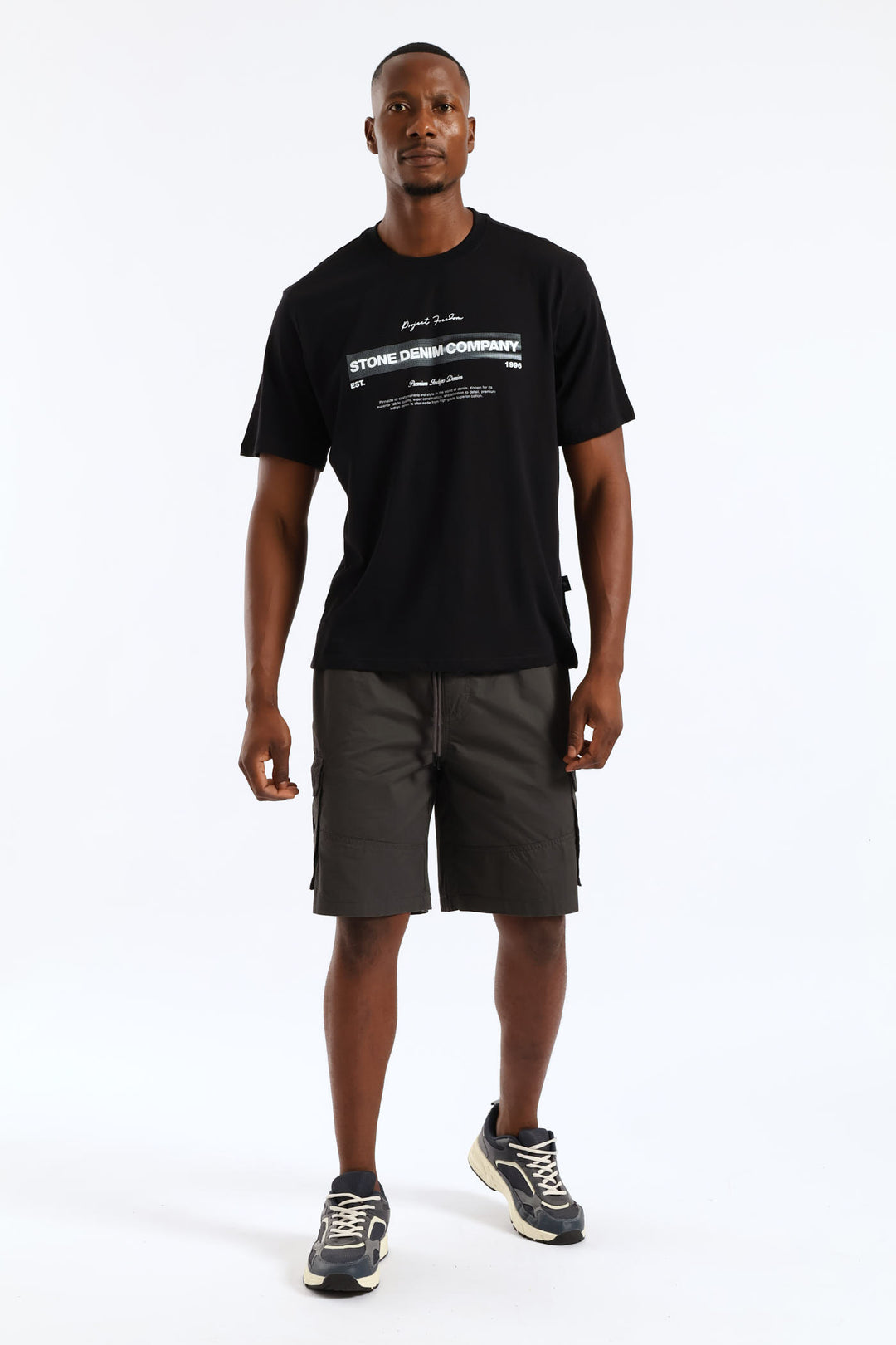 Cargo Pull On Short - Charcoal